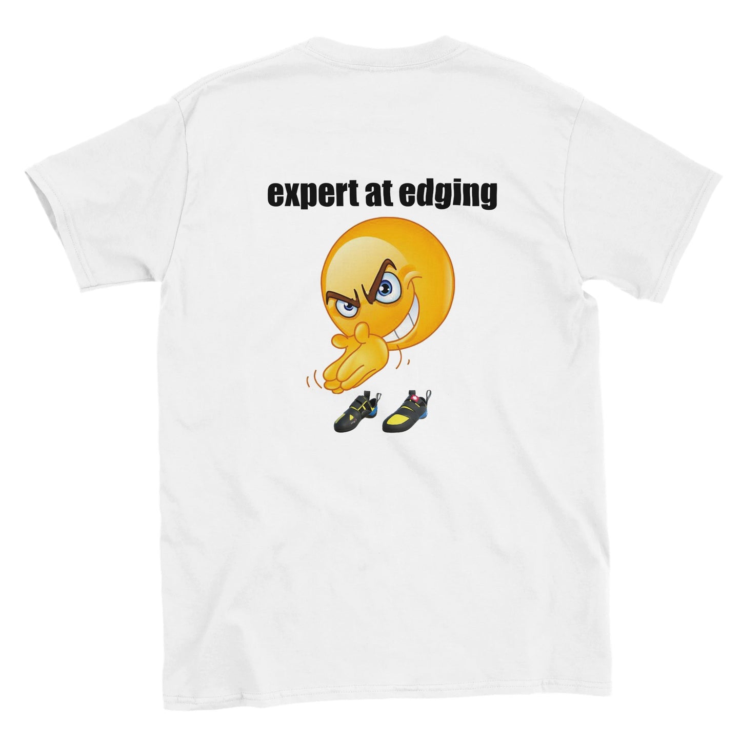 Funny climbing shirt – Expert At Edging T Shirt Backside