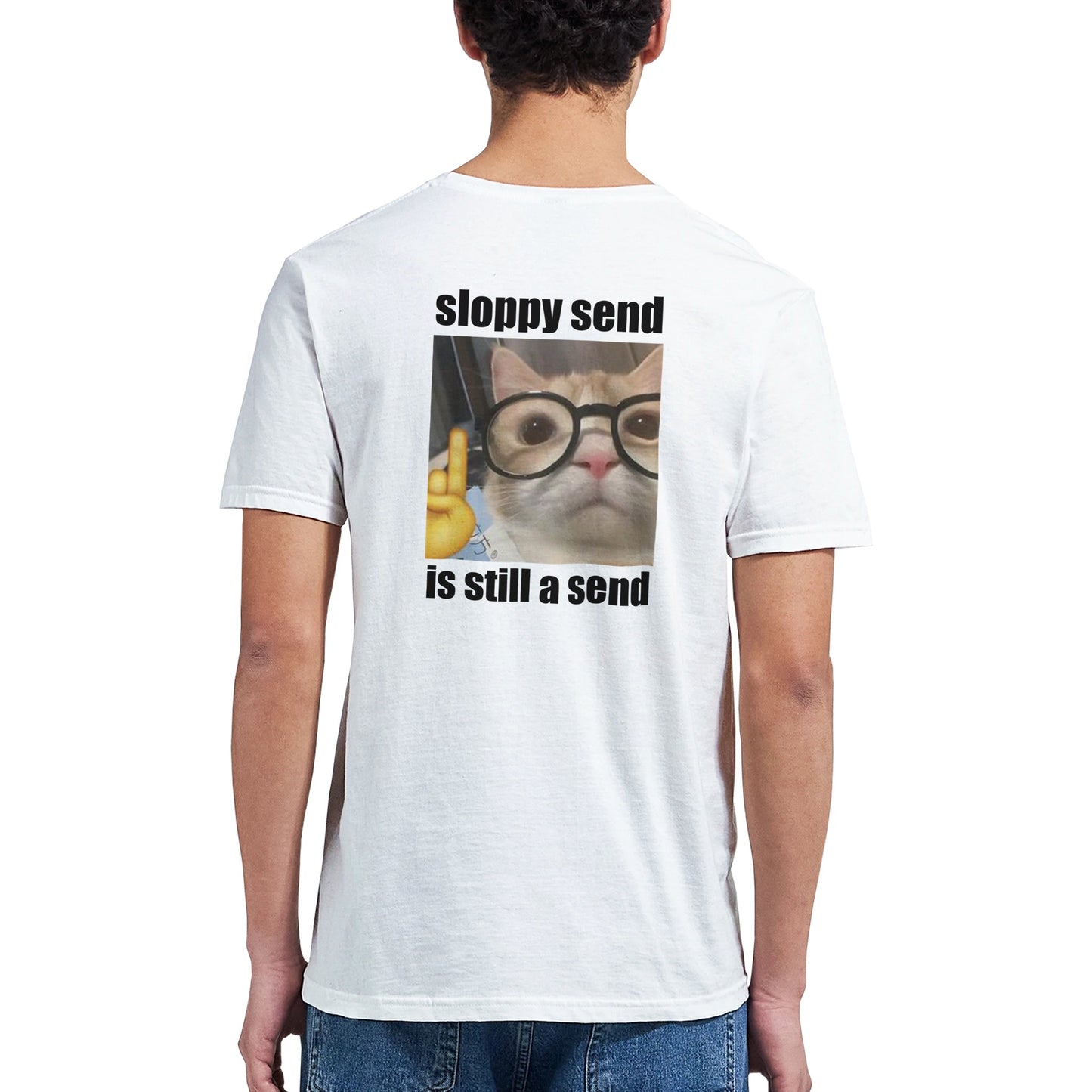 Funny climbing shirt – Sloppy Send Still Send T Shirt Backside 1