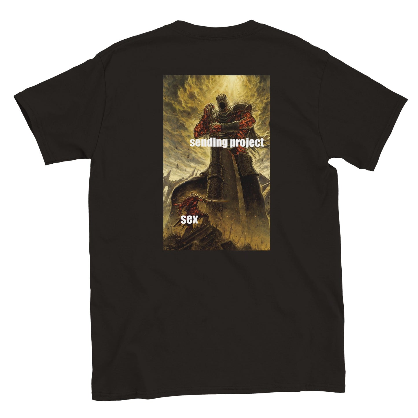 Funny climbing shirt – Sending Project Sex T Shirt Backside