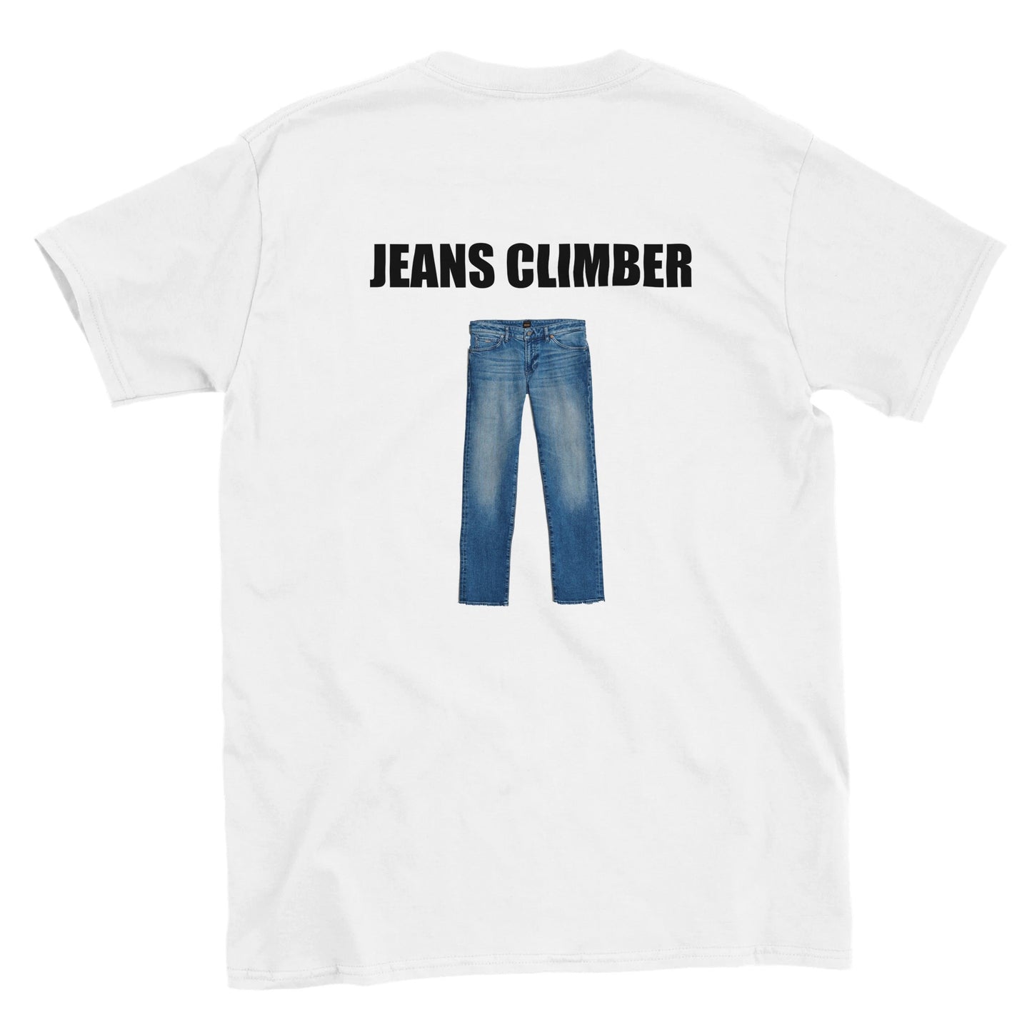 Funny climbing shirt – Jeans Climber T Shirt Backside