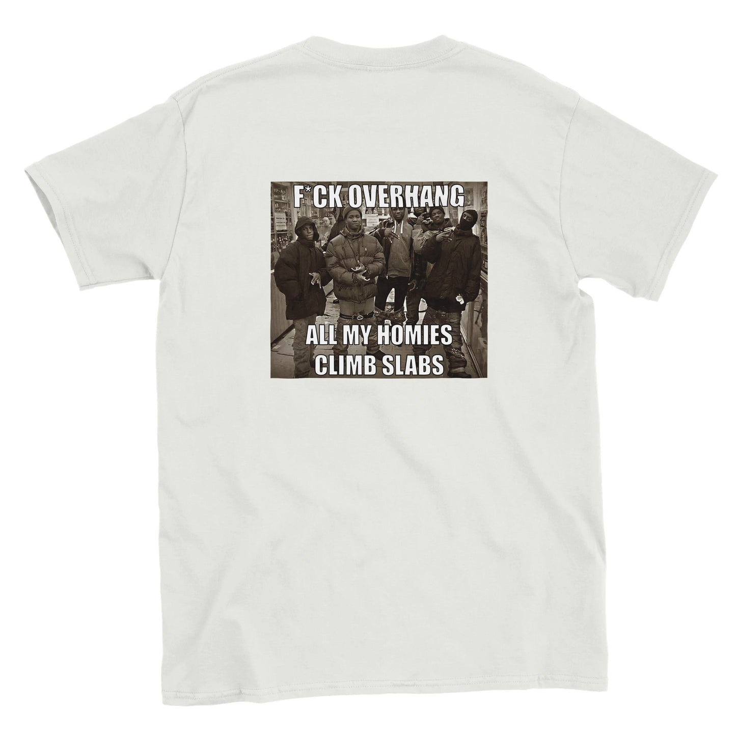 Funny climbing shirt – Kopie Van F Ck Slabs T Shirt Backside