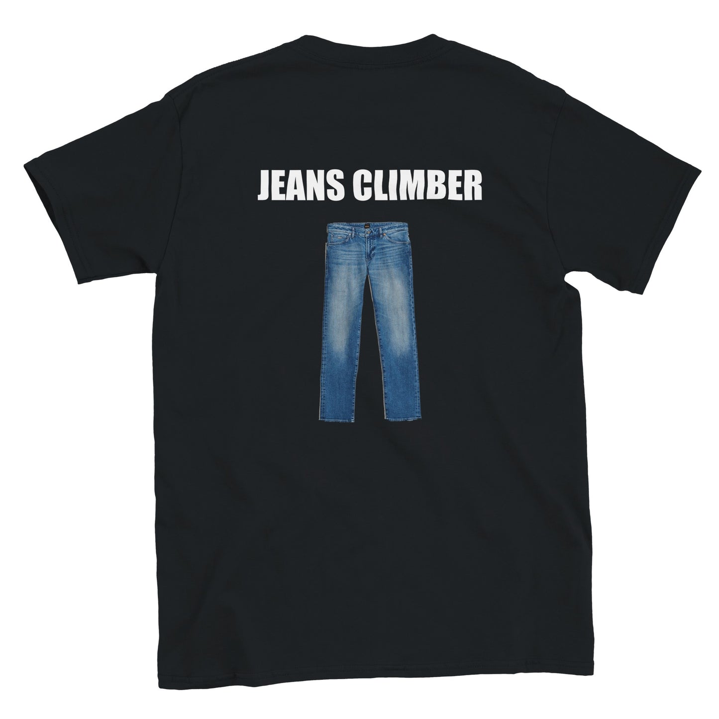 Funny climbing shirt – Jeans Climber T Shirt Backside