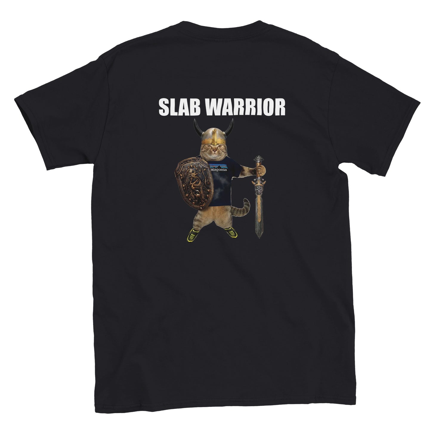 Funny slab warrior cat climbing shirt – bouldering meme tee for slab lovers