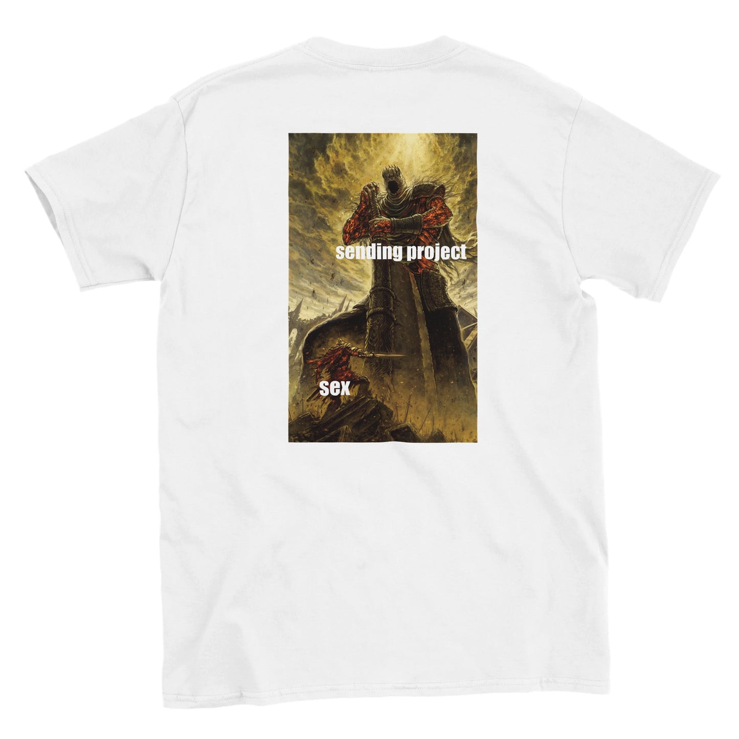 Funny climbing shirt – Sending Project Sex T Shirt Backside