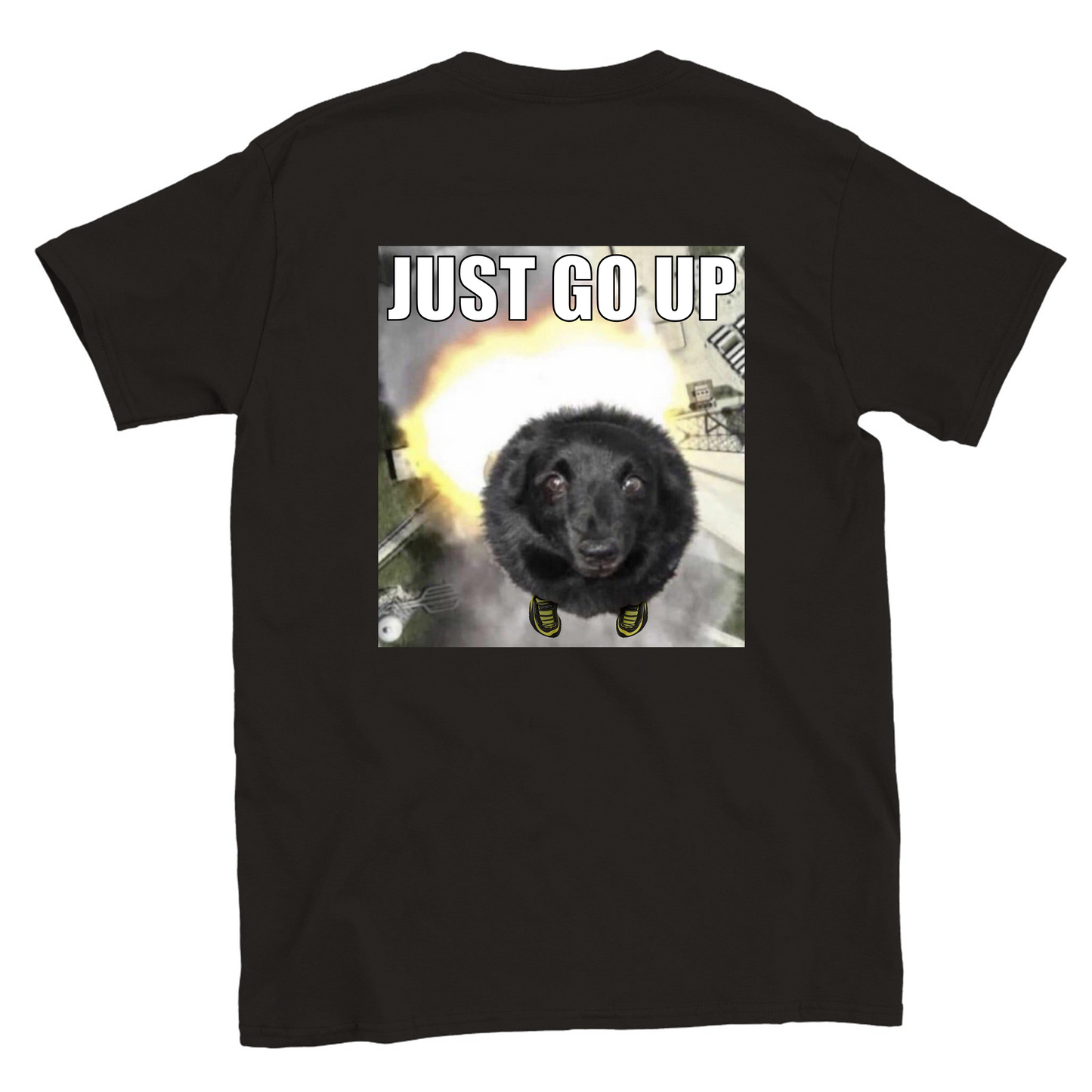 Funny climbing shirt – Just Go Up T Shirt Backside