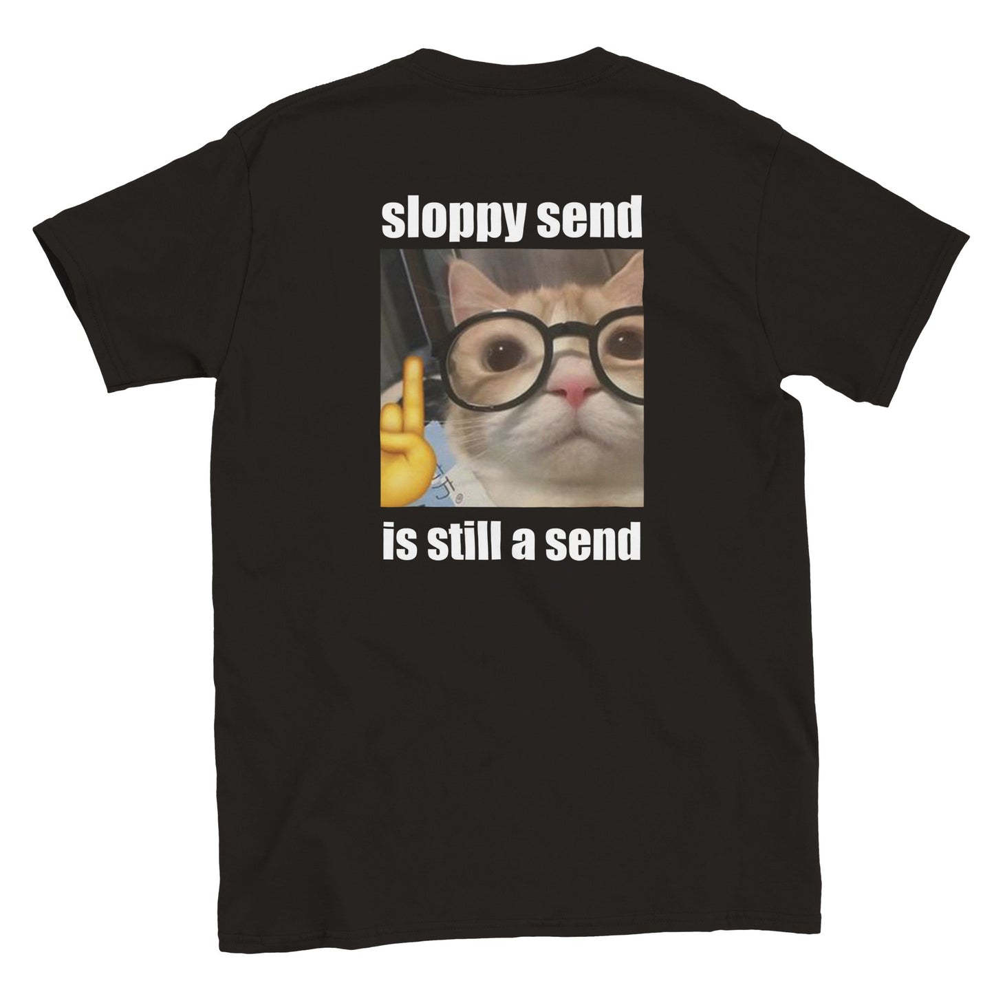 Funny climbing shirt – Sloppy Send Still Send T Shirt Backside 1
