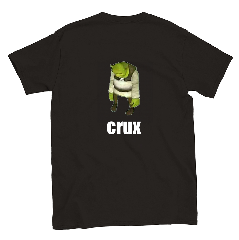 Funny climbing shirt – Crux T Shirt Backside