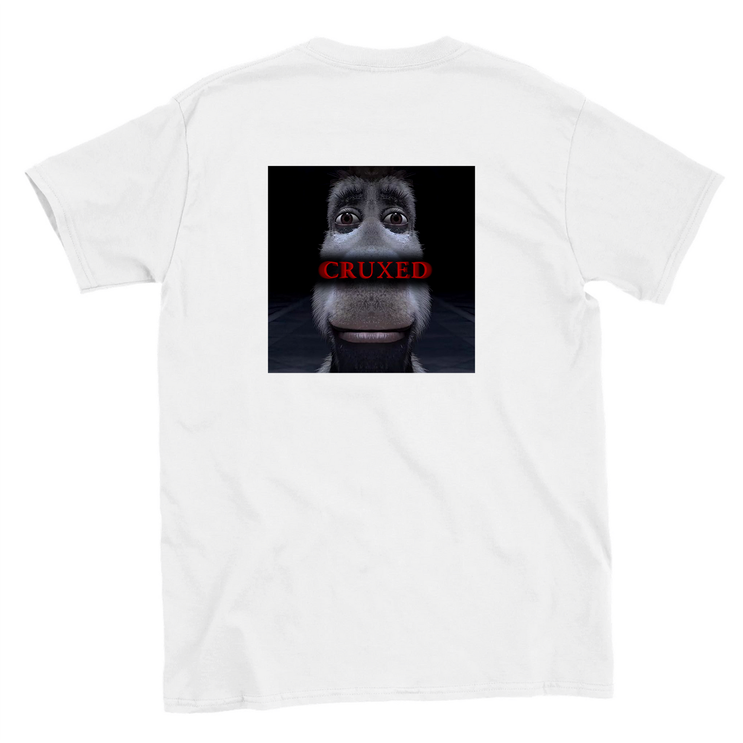 Funny climbing shirt – Cruxed T Shirt Backside