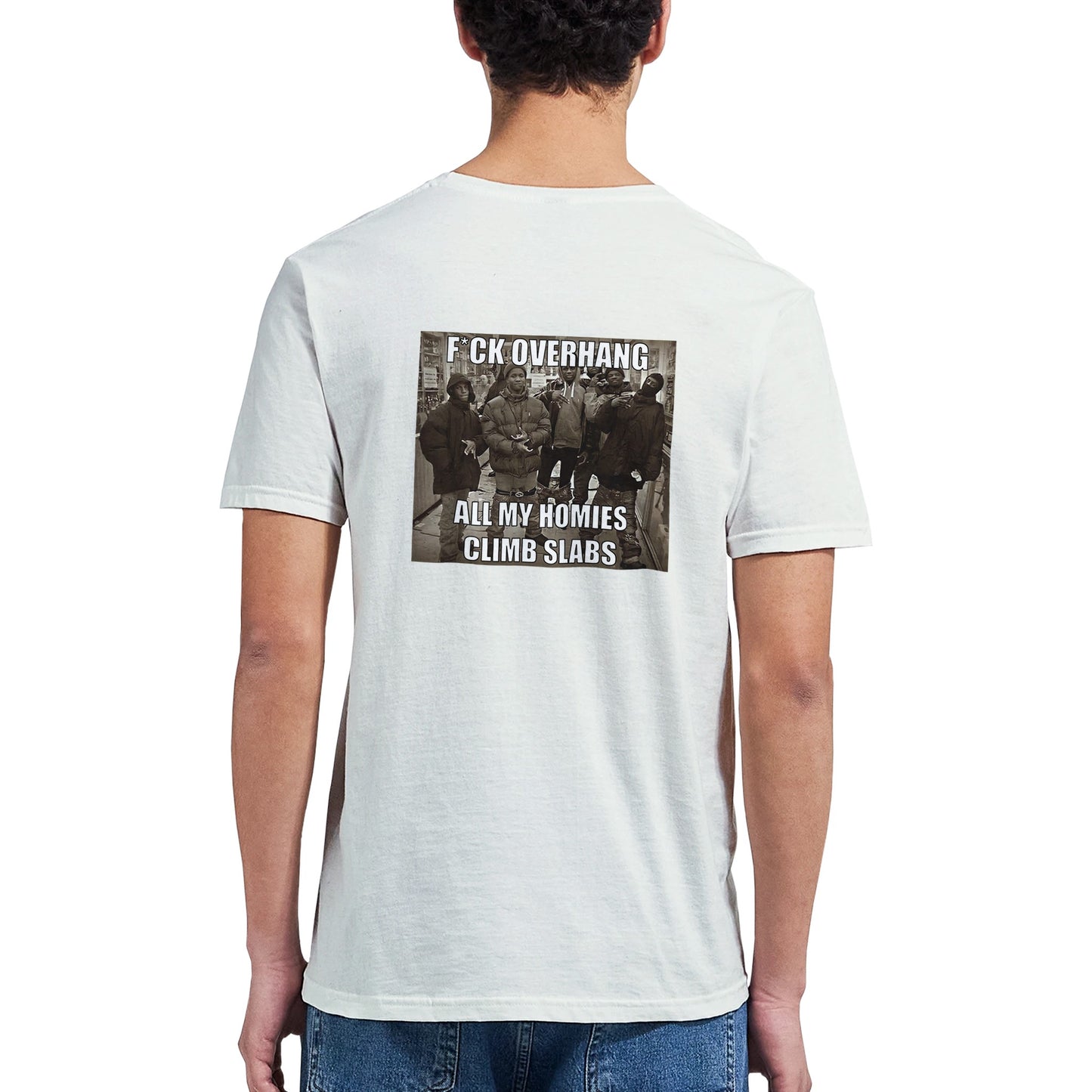 Funny climbing shirt – Kopie Van F Ck Slabs T Shirt Backside