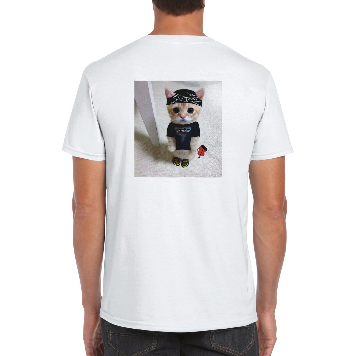 Funny climbing shirt – Kitten Climber T Shirt Backside