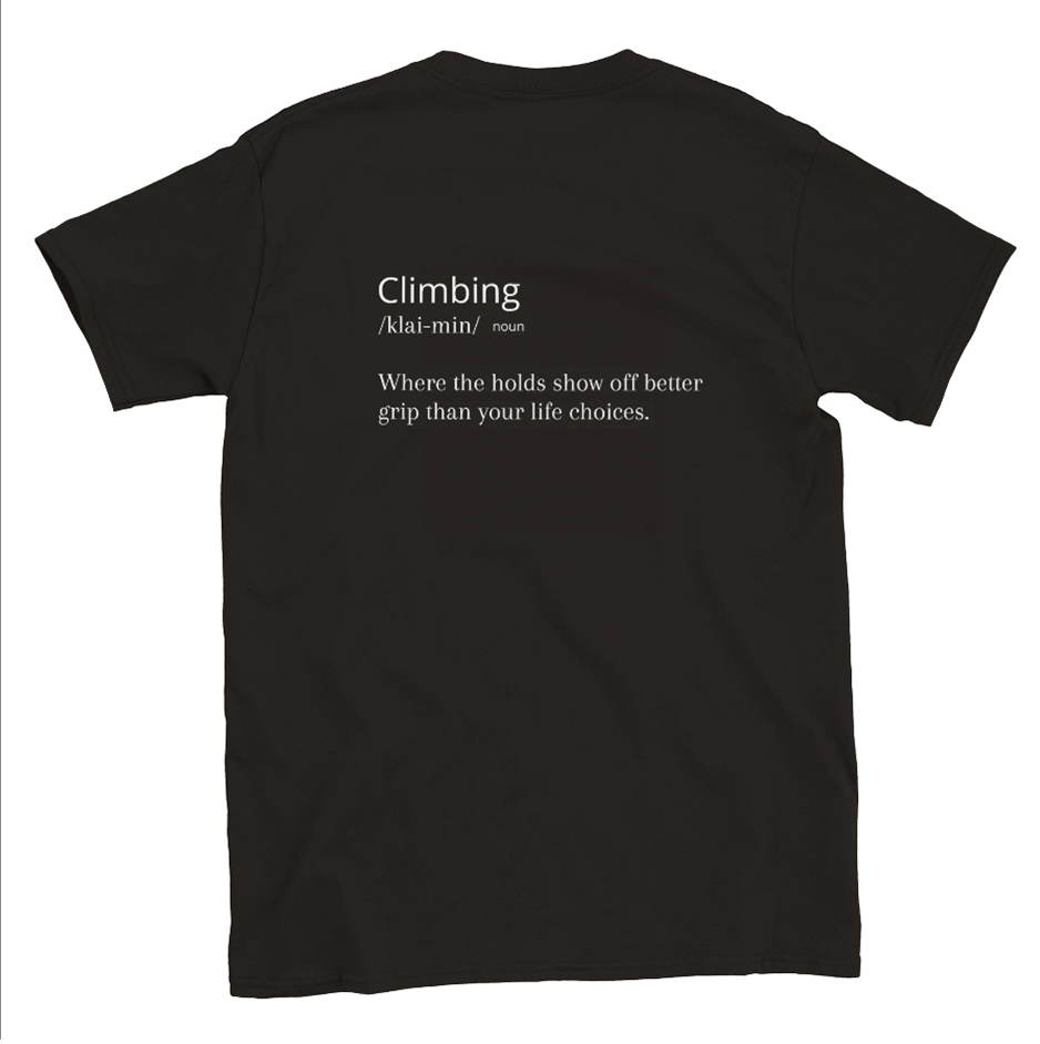 Funny climbing shirt – Climbing Definition T Shirt 1