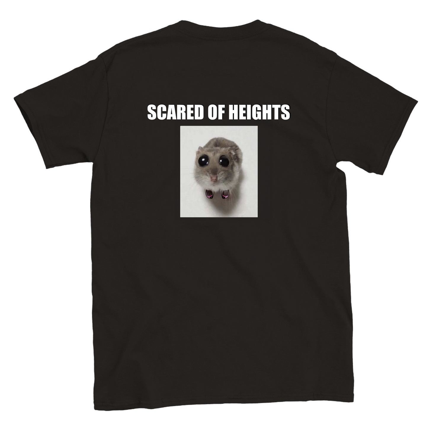 Funny climbing shirt – Scared Of Heights T Shirt Backside