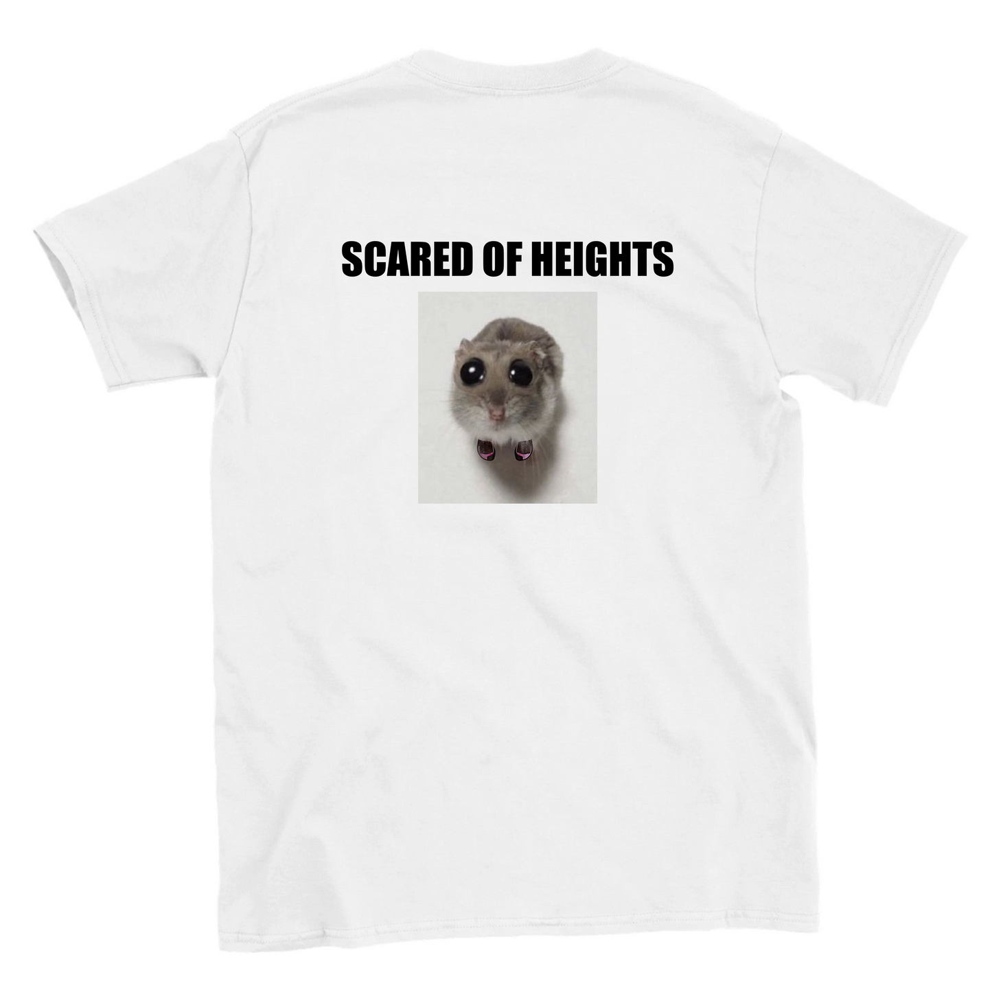 Funny climbing shirt – Scared Of Heights T Shirt Backside