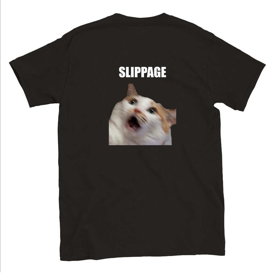 Funny climbing shirt – Slippage Cat T Shirt Backside
