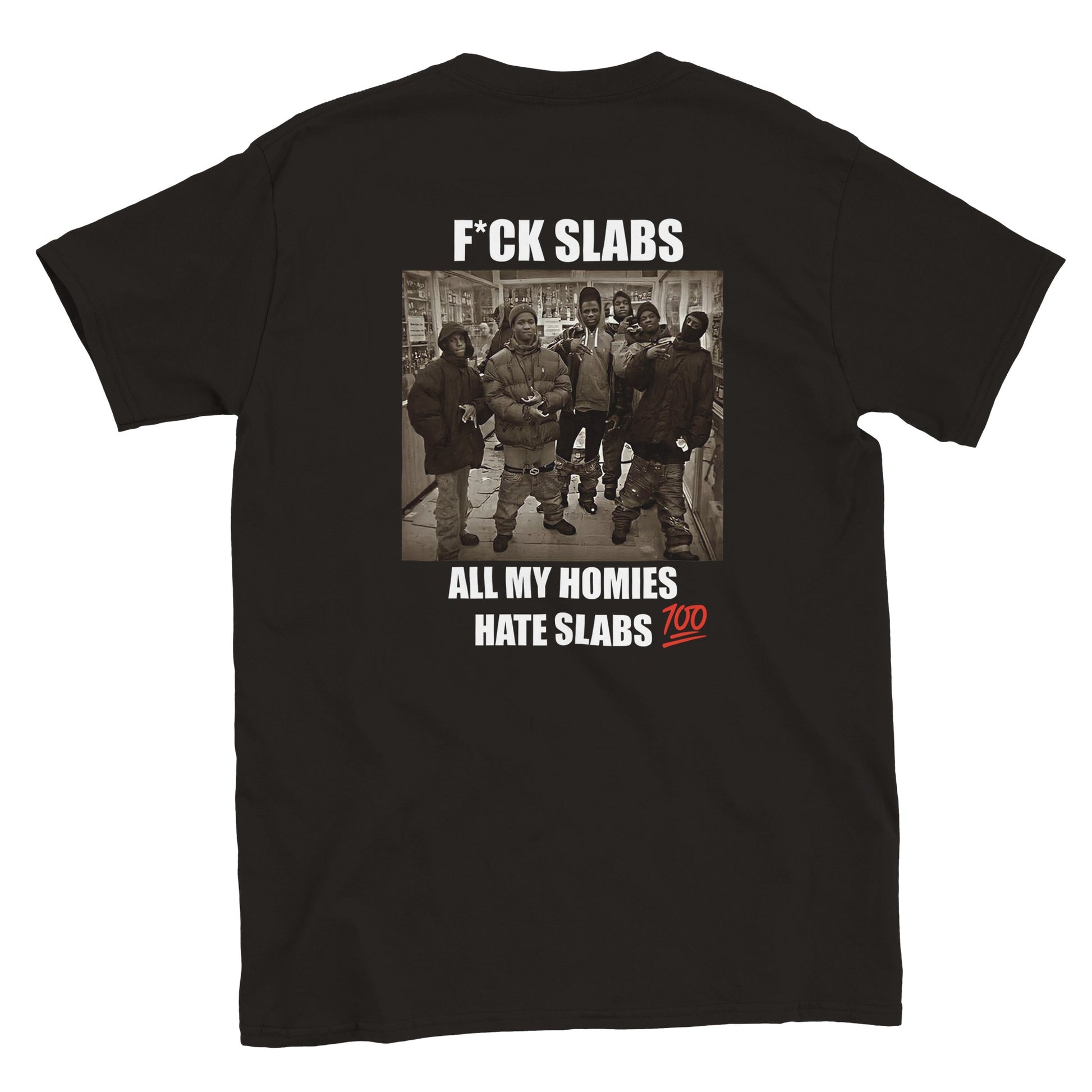 Funny climbing shirt – F Ck Slabs T Shirt Backside