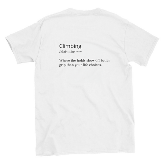 climbing definition backside T-shirt