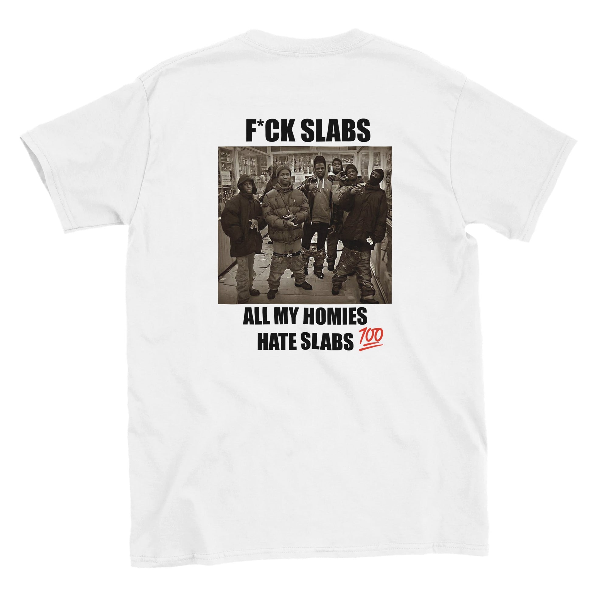Funny climbing shirt – F Ck Slabs T Shirt Backside